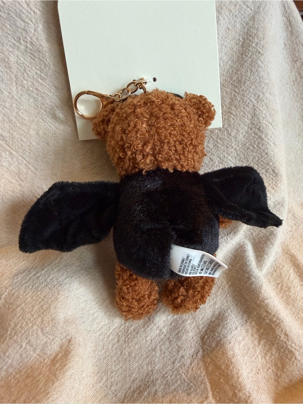 NWT ~ American Eagle Teddy Bear Bat Bag Charm - Picture 2 of 4